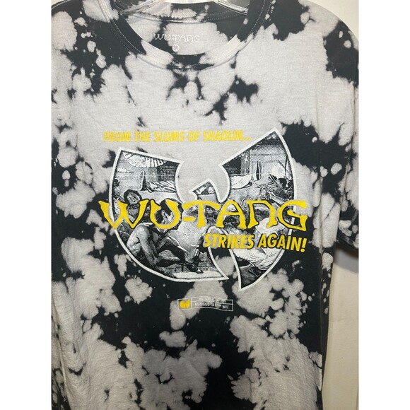 Wu-Tang Strikes Again T-Shirt Black and White Tie-Dye Size Medium - Picture 2 of 5